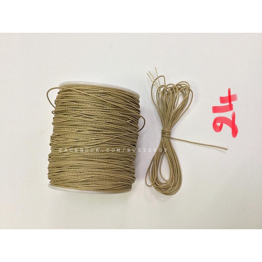 (bó 03 mét) dây xoắn nhựa 1mm,(dây thừng nhựa, dây se nhựa) làm vòng tay [nguyên liệu thủ công