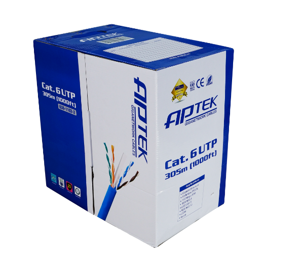 Cáp mạng APTEK CAT.6 UTP Copper - Hàng chính hãng