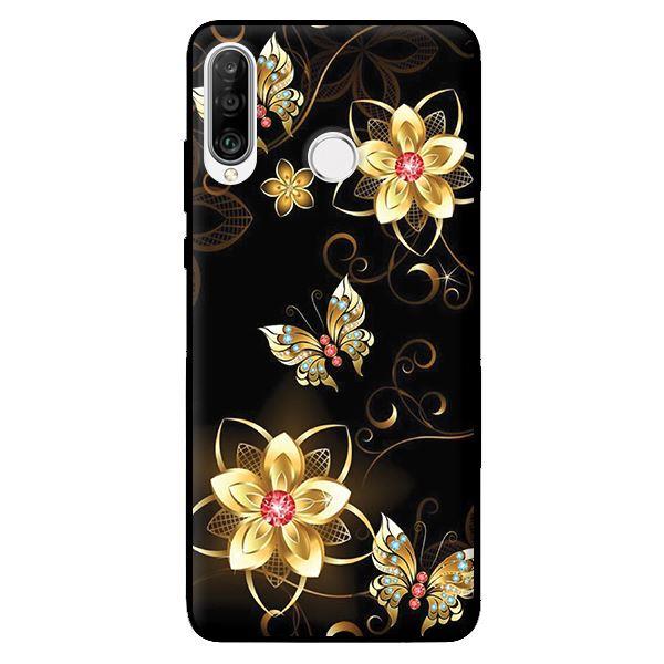 Ốp lưng in cho Huawei P30 Lite Bướm Hoa Vàng - Hàng chính hãng