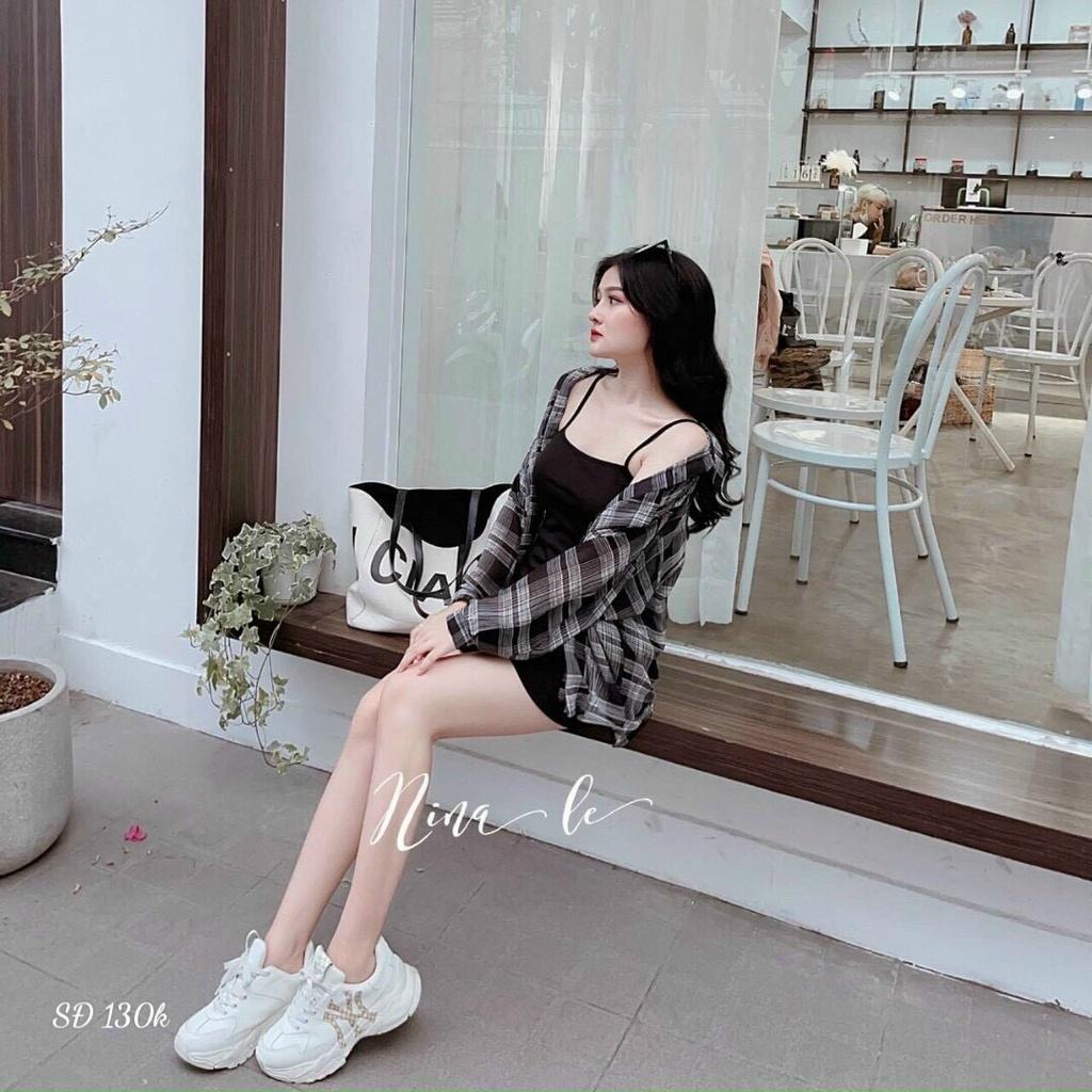Đầm hai dây kèm khoác thời trang nữ xinh xắn hot teen