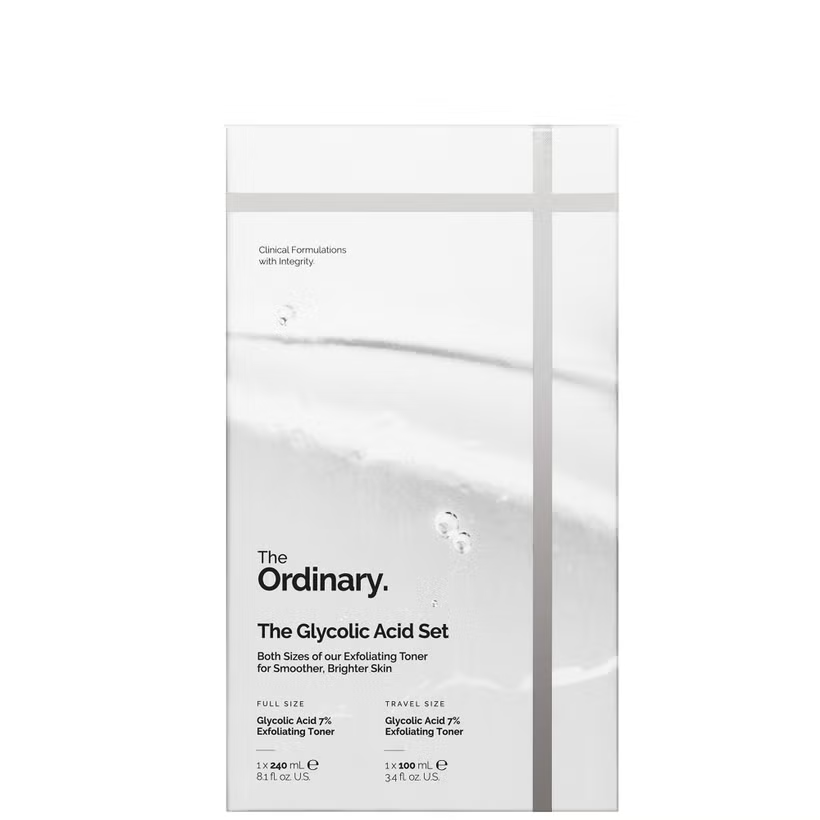 Set nước hoa hồng tẩy da chết AHA The Ordinary Glycolic Acid 7% Exfoliating Toner 240ml + 100ml (Bill Anh)