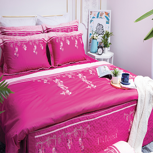 BỘ CHĂN DRAP BỌC CHẦN GÒN EDENA COTTON SOLID ED364 - TẶNG 2 RUỘT GỐI NẰM BALL EDENA CAO CẤP 45*65