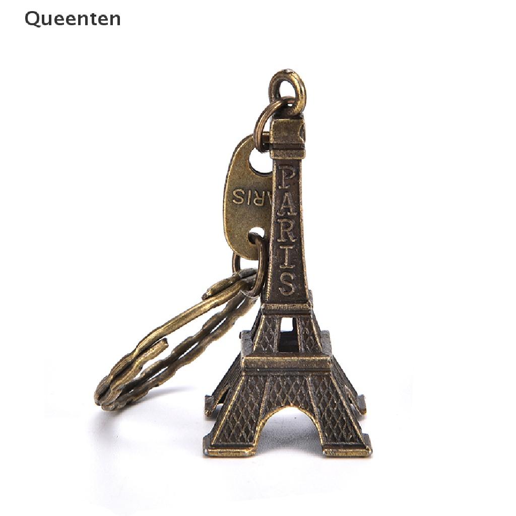 Queenten Paris Retro Mini Eiffel Tower Model Cute Keychain Keyfob Eiffel Tower Figurines Eiffel Tower Keychain, QT