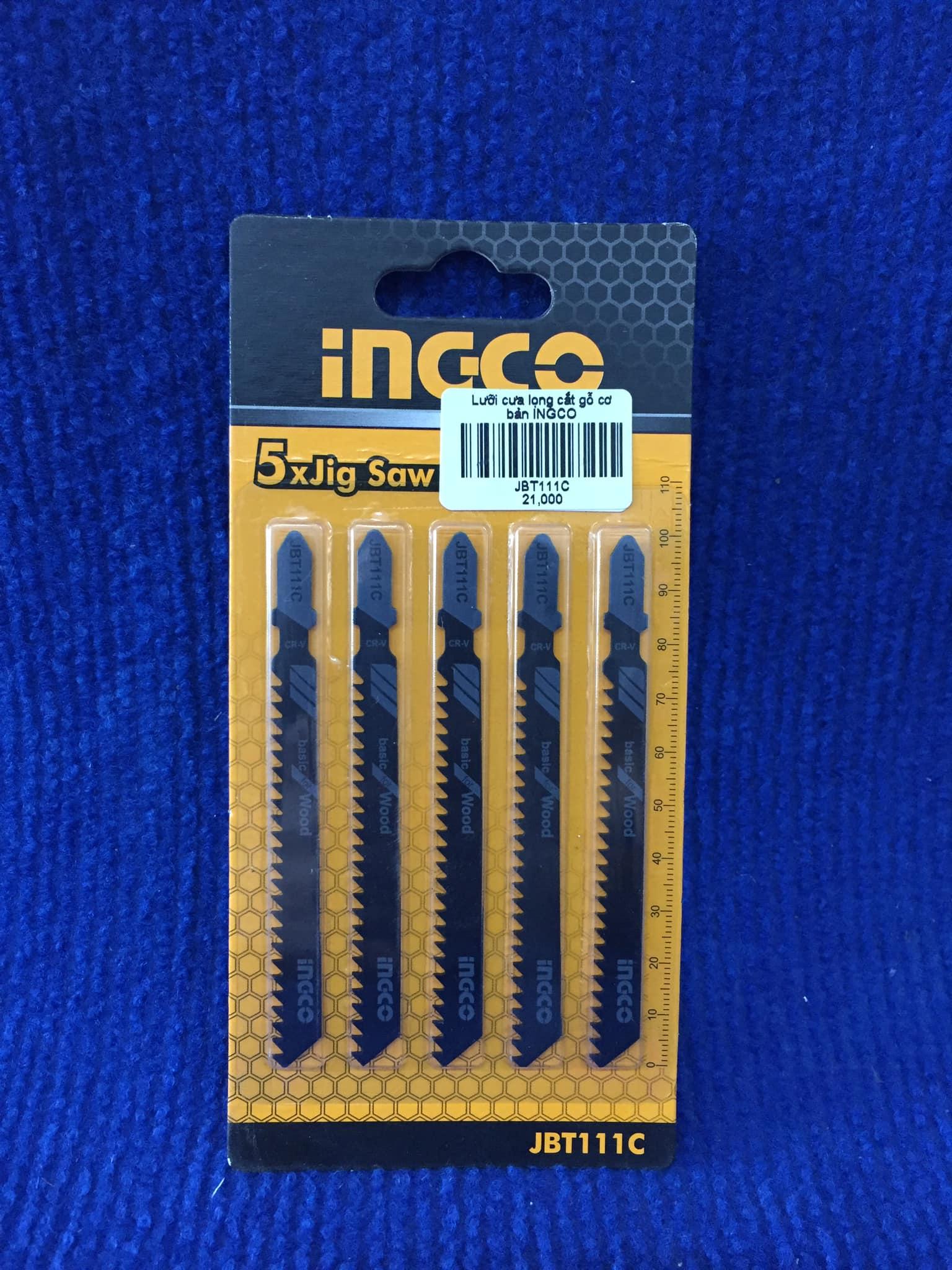 BỘ LƯỠI CƯA LỌNG GỖ 5 CÂY INGCO JBT111C, JBT101D, JBT244D - HÀNG CHÍNH HÃNG