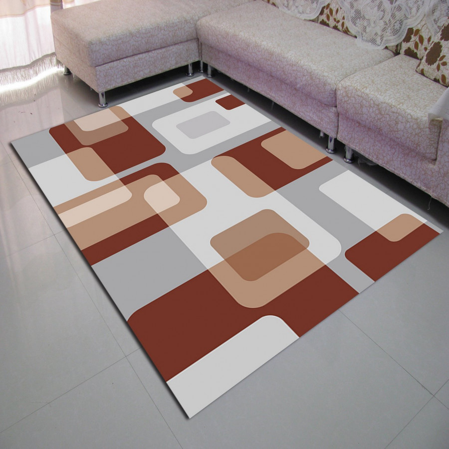 Thảm nhung 3D HT hình chữ nhậtTSN19