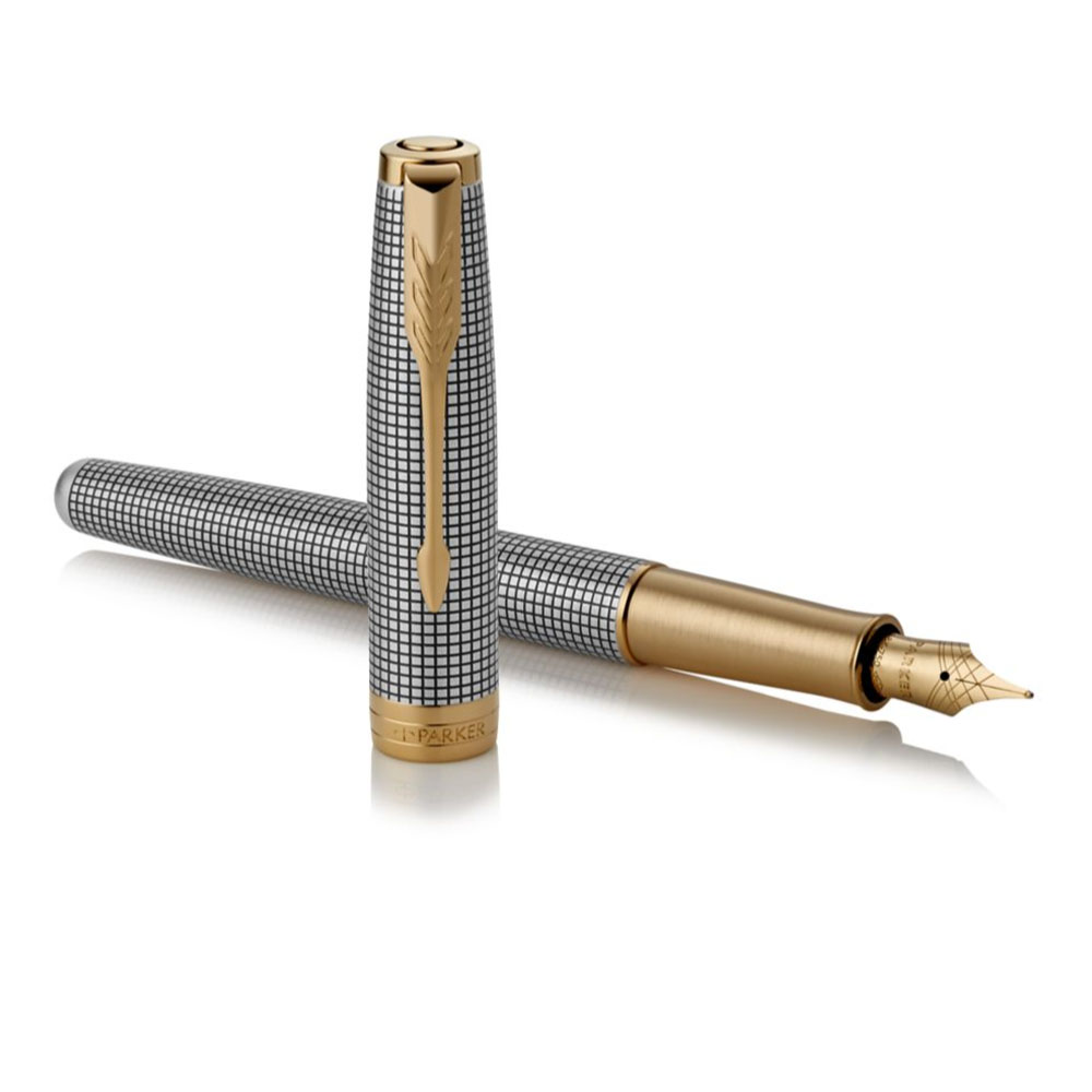 Bút máy cao cấp Parker Sonnet STR Silver GT 18K GB-1931490