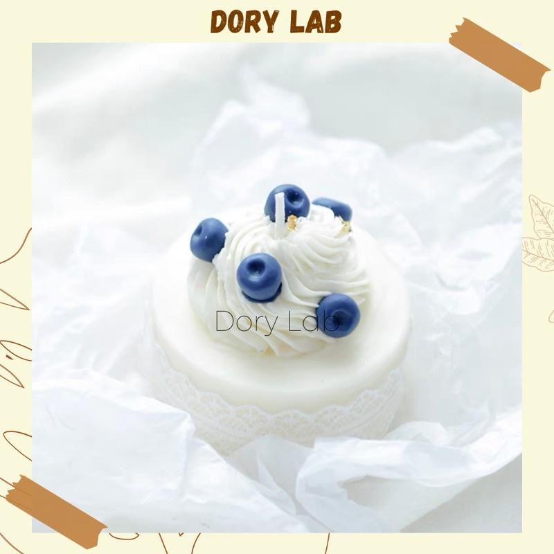 Nến Thơm Tạo Hình Bánh Kem Việt Quất Handmade - Dory Lab