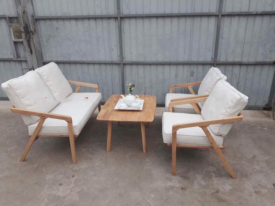 Ghế Sofa Katana đơn, gỗ cao su