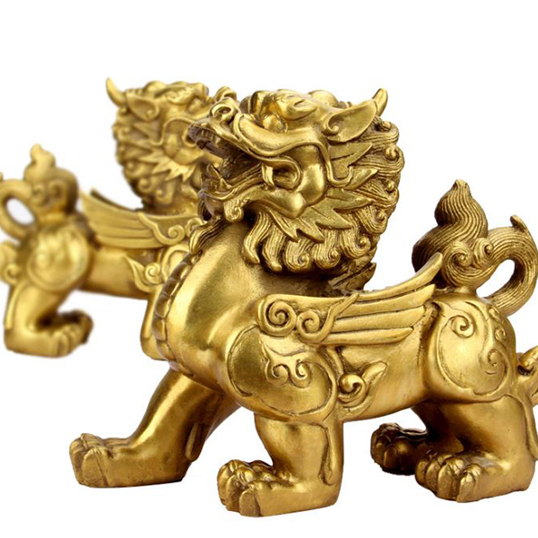 Tượng Tỳ Hưu cỡ Đại dài 17cm