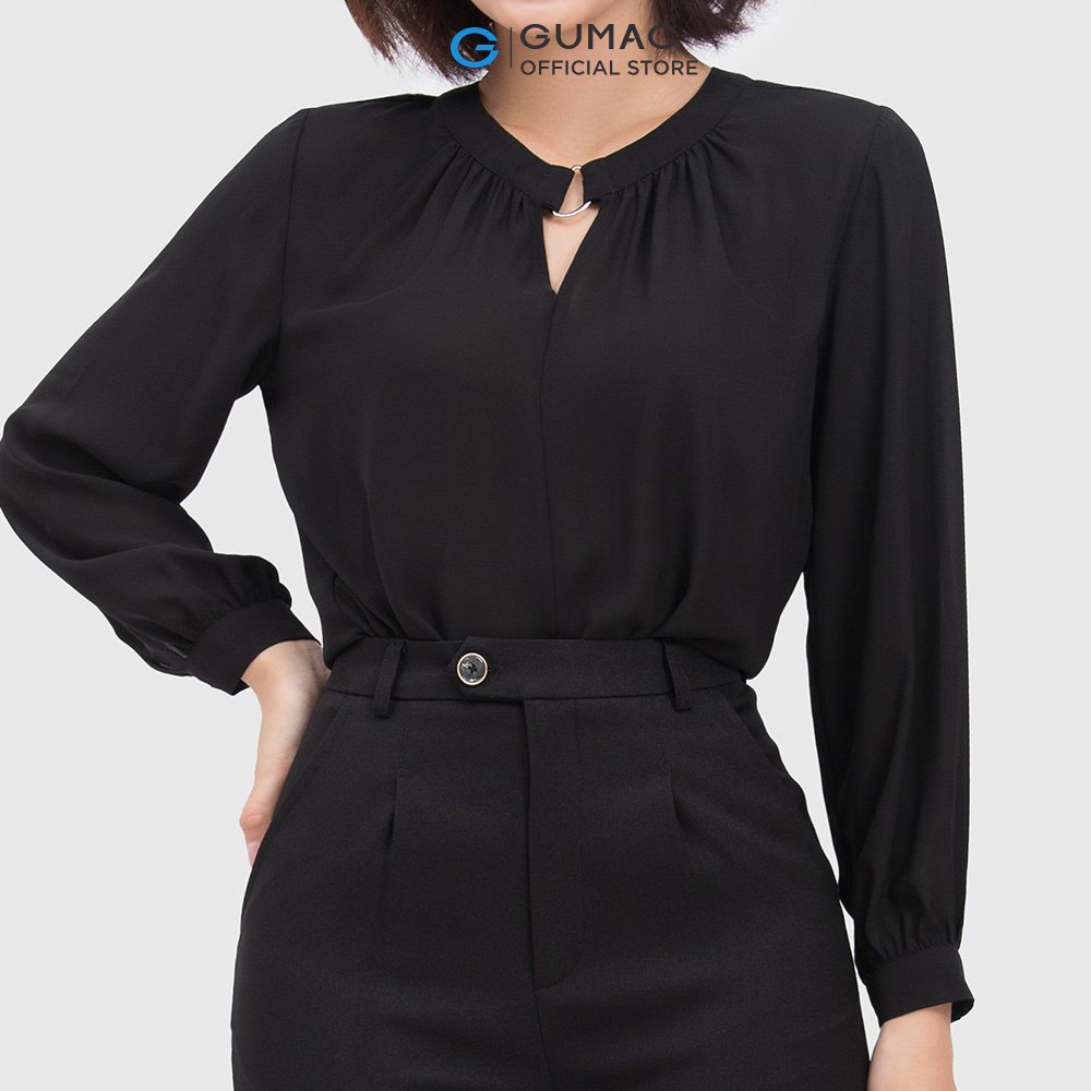Quần tây nữ GUMAC QC04047 form cơ bản tạo kiểu xếp ly