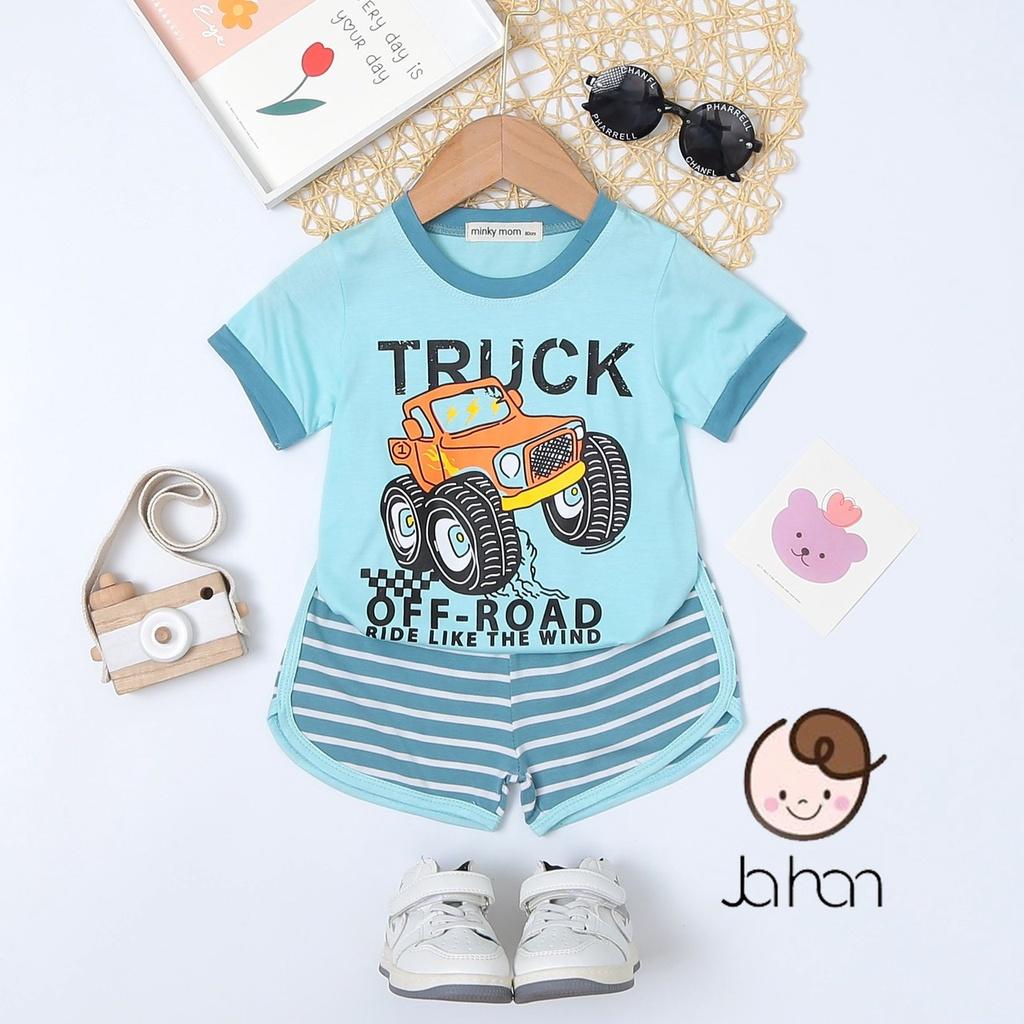 Đồ Bộ Bé Trai, Bé Gái Minky Mom Vải Thun Lạnh, Bộ Cộc Tay Cho Bé Mặc Nhà, Bộ Quần Áo Trẻ Em Dễ Thương Mùa Hè - CTT02