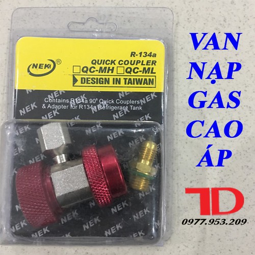 Bộ van nạp gas lạnh cao áp R134