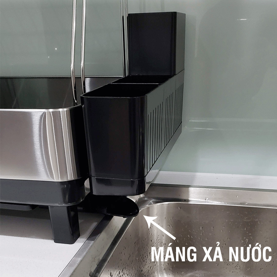 Kệ để bát chén inox 304 2 tầng cao cấp