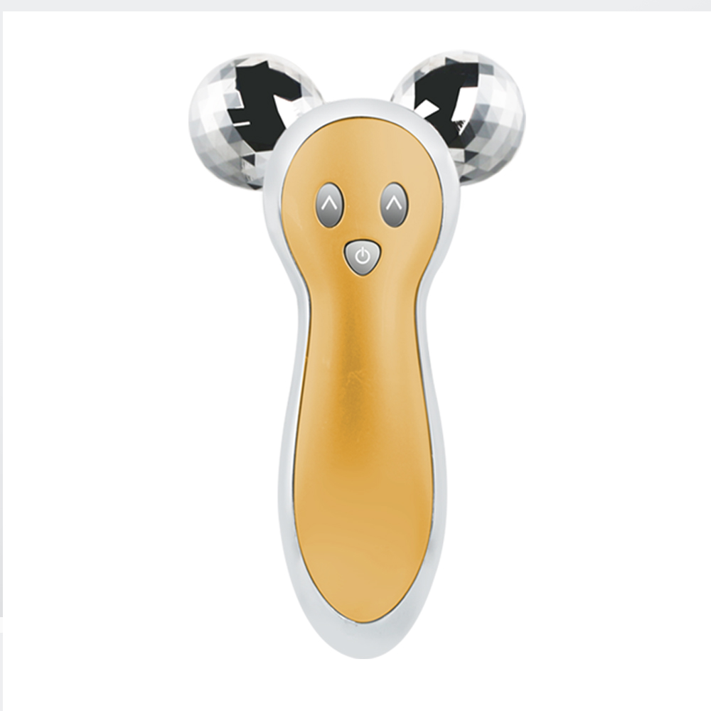 UbodyOasis Dụng cụ làm đẹp nâng cơ và săn chắc khuôn mặt V-face Máy mát xa mặt con lăn 3D Máy mát xa cơ thể rung điện siêu nhỏ