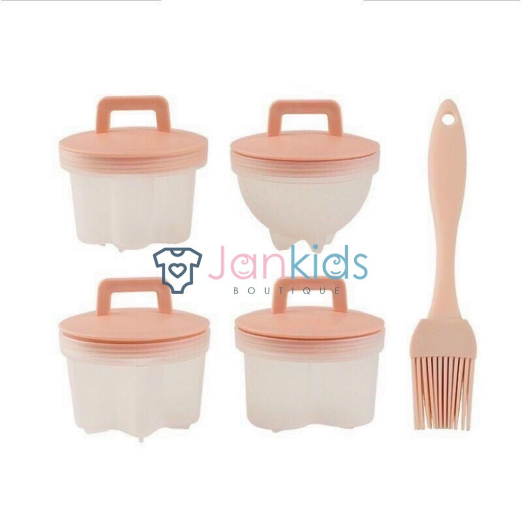 Set khuôn hấp trứng, làm bánh ăn dặm cho bé