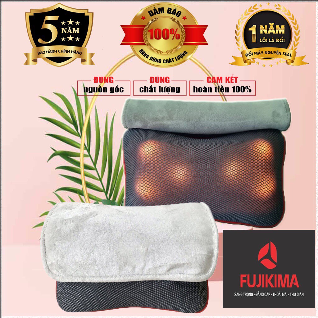 Gối massage FUJIKIMA FJ-488K hồng ngoại đa năng sử dụng được nhiều vị trí đau nhức