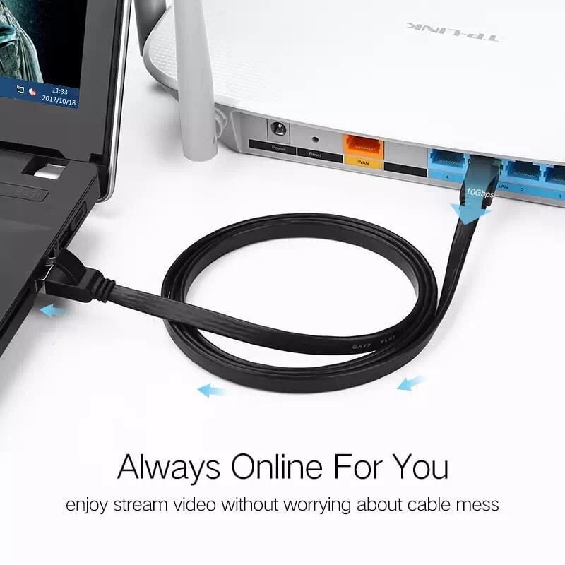 Ugreen UG11266NW106TK 15M màu Đen Cáp mạng LAN CAT 7 ftp dây dẹp - HÀNG CHÍNH HÃNG