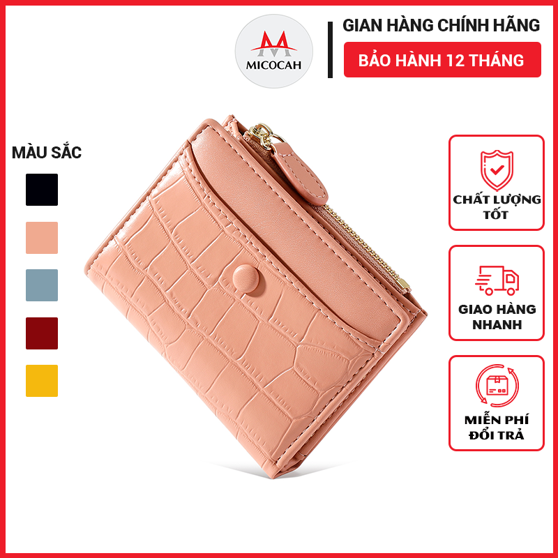 Ví nữ ngắn mini thời trang chính hãng TAIOMICMIC nhỏ gọn nhiều ngăn đựng tiền giá rẻ TM09 - Micocah