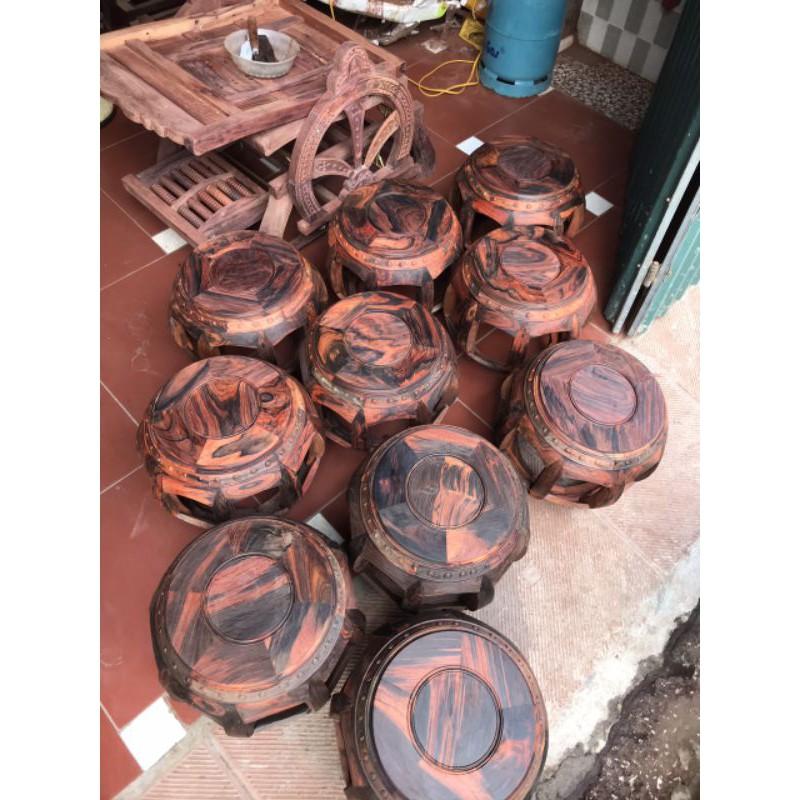 Đôn trống gỗ trắc lào