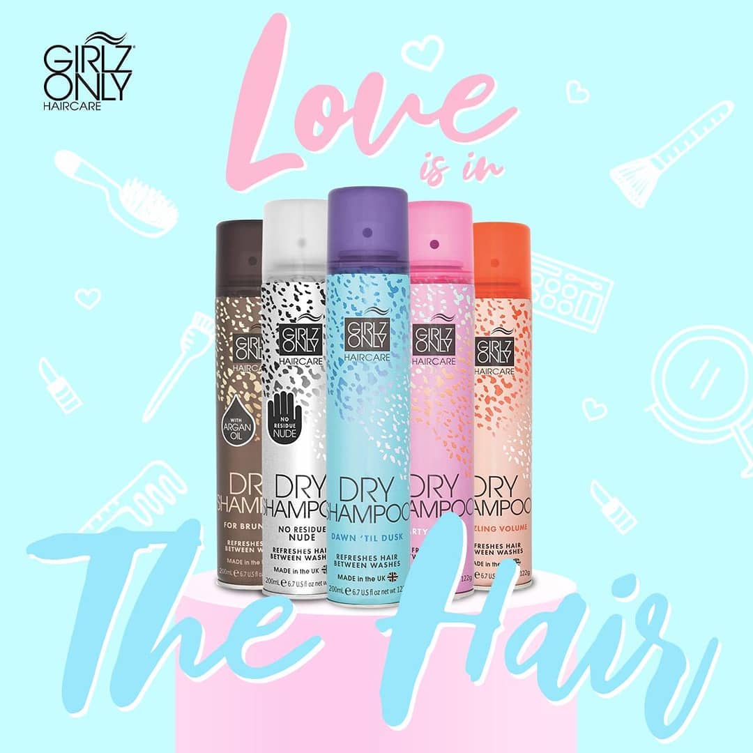 Dầu Gội Khô Girlz Only Dry Shampoo (Party Nights/ Dawn Til Dusk/ Dazzling Volume/ No Residue Nude