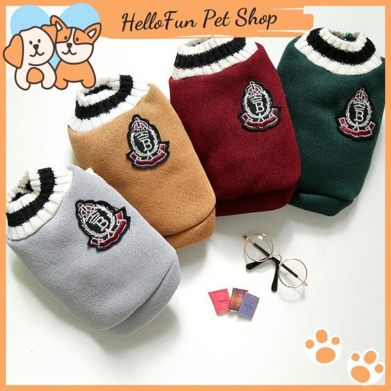Áo gile phong cách cho thú cưng - Áo len cho chó mèo (Có size lớn)