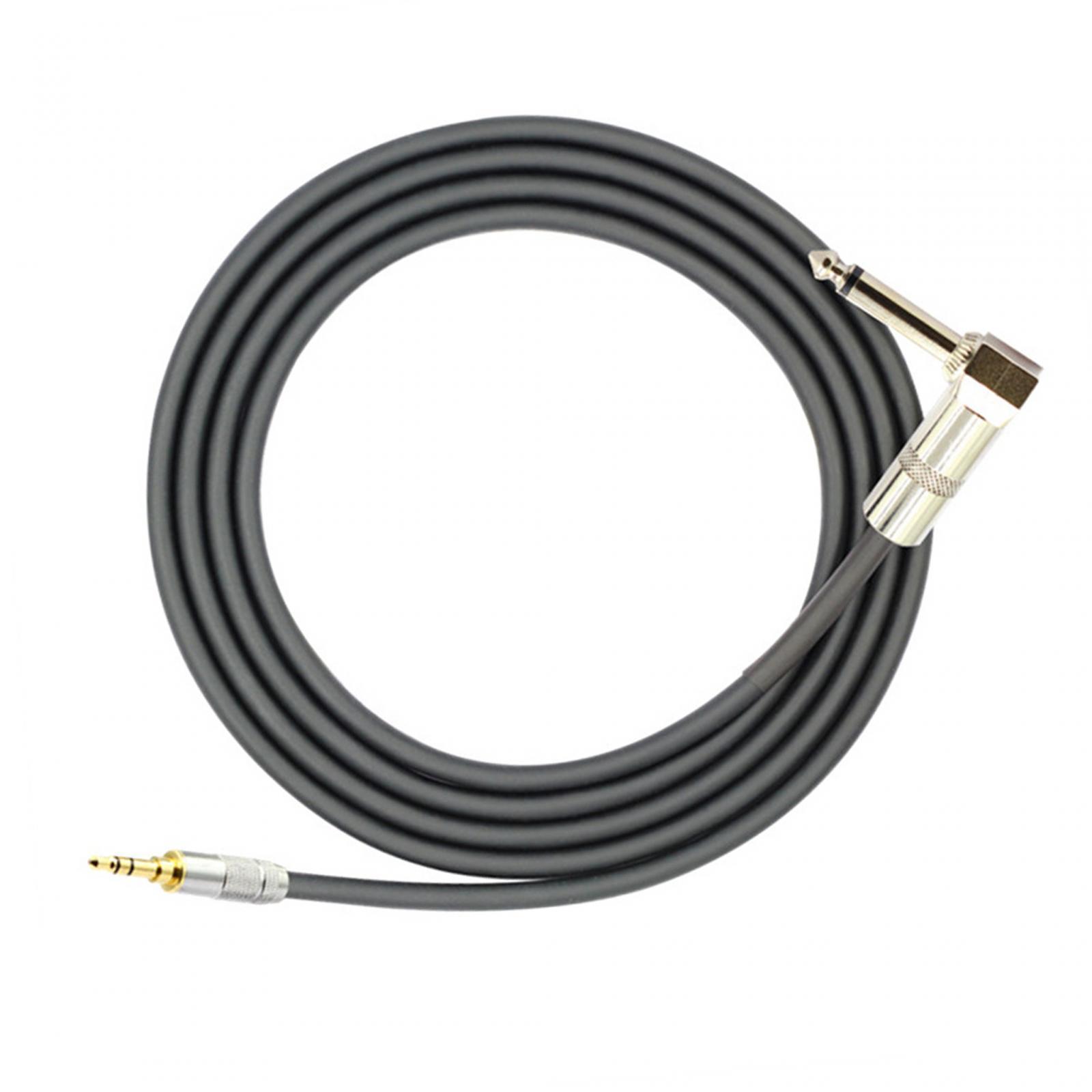 3.5 mm to 6.35 mm Audio Cable Stereo Audio Cable 3ft Repair Part Accessory 3.5 mm to 6.35 Audio Cord Adapter for Audio Computer Amp