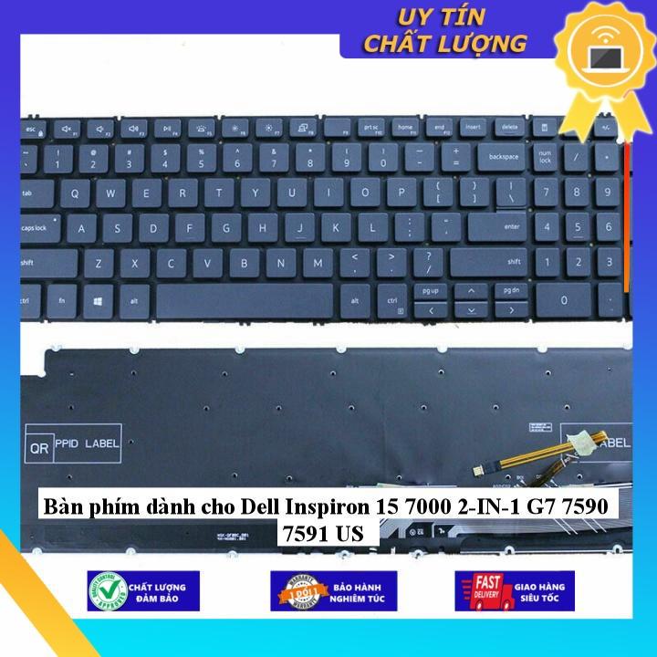 Bàn phím dùng cho Dell Inspiron 15 7000 2-IN-1 G7 7590 7591 US - Hàng Nhập Khẩu New Seal