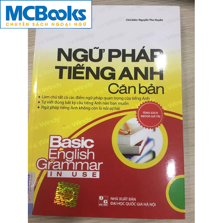 Ngữ pháp tiếng Anh căn bản bìa vàng sách tái bản