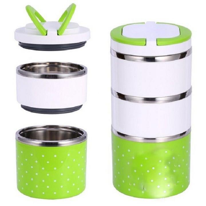 Cặp lồng cơm giữ nhiệt 3 tầng ruột inox