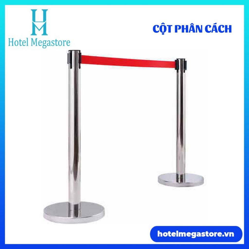 Cột phân cách phân làn lối đi - trụ phân cách dây kéo 2m