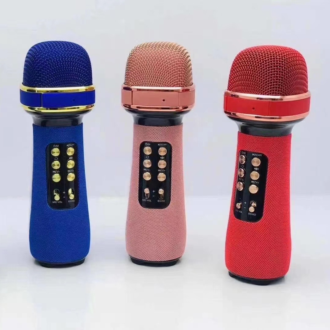 Micro Karaoke Bluetooth Hát nhẹ âm vang kèm loa bass mạnh - livestream T808