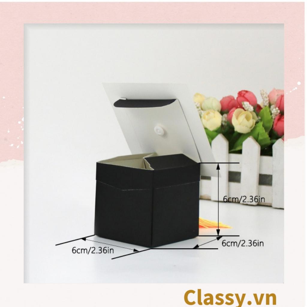 Hộp bánh ngọt Classy , hộp kẹo , hôp quà tặng cầm tay mũ cử nhân ba chiều Q962