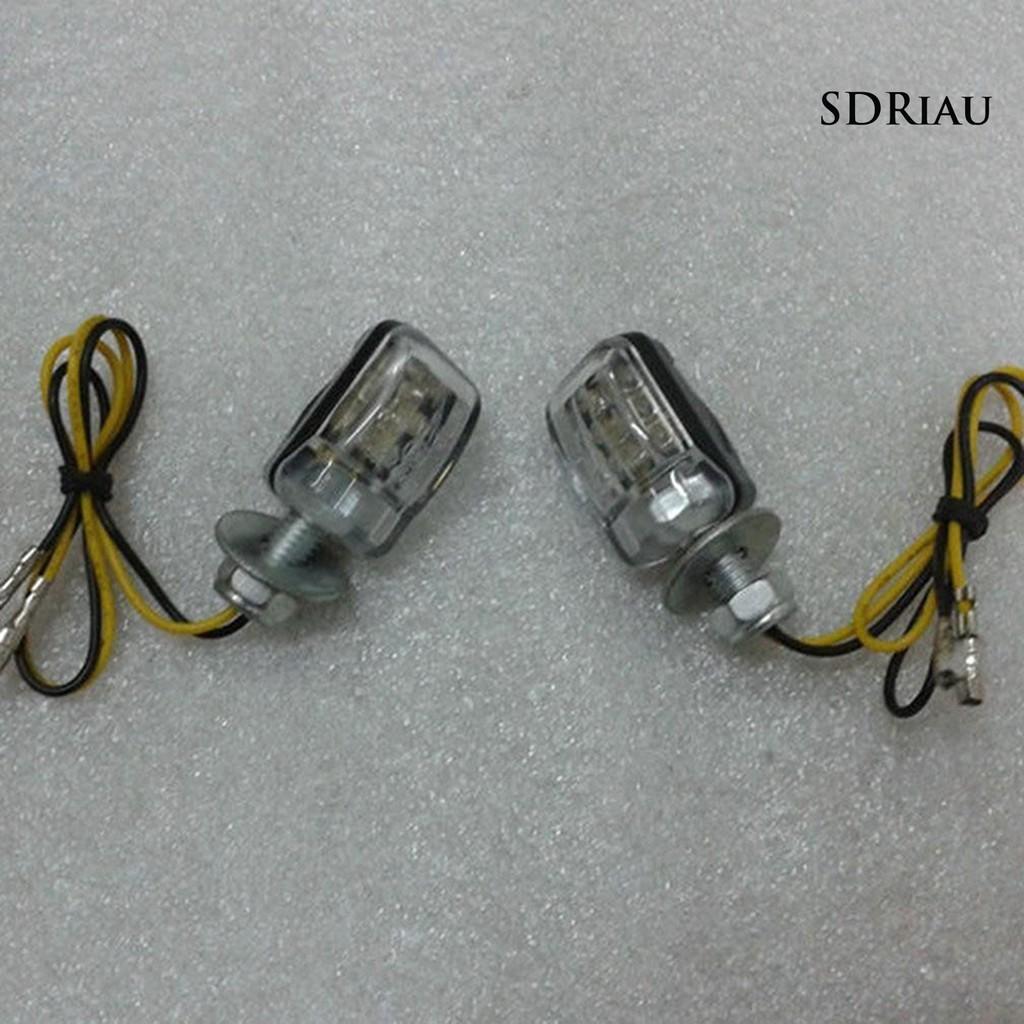 Set 4 Đèn Led Tín Hiệu Mini 12v Dành Cho Xe Mô Tô / Xe Hơi Tiện Dụng