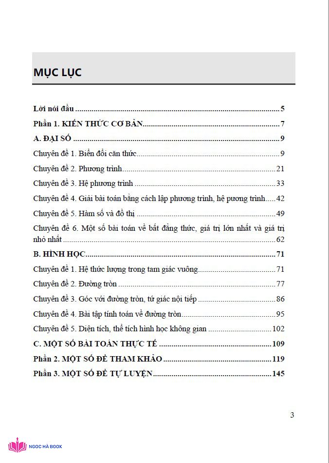 Ôn luyện kiến thức thi vào lớp 10 môn toán