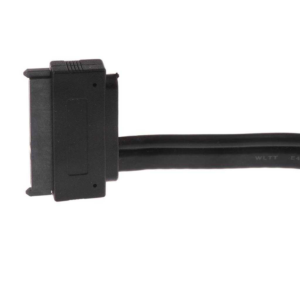 50cm Power Esata to Sata Cable Dual Power USB 12V 5V Combo to 22 Pin For HDD