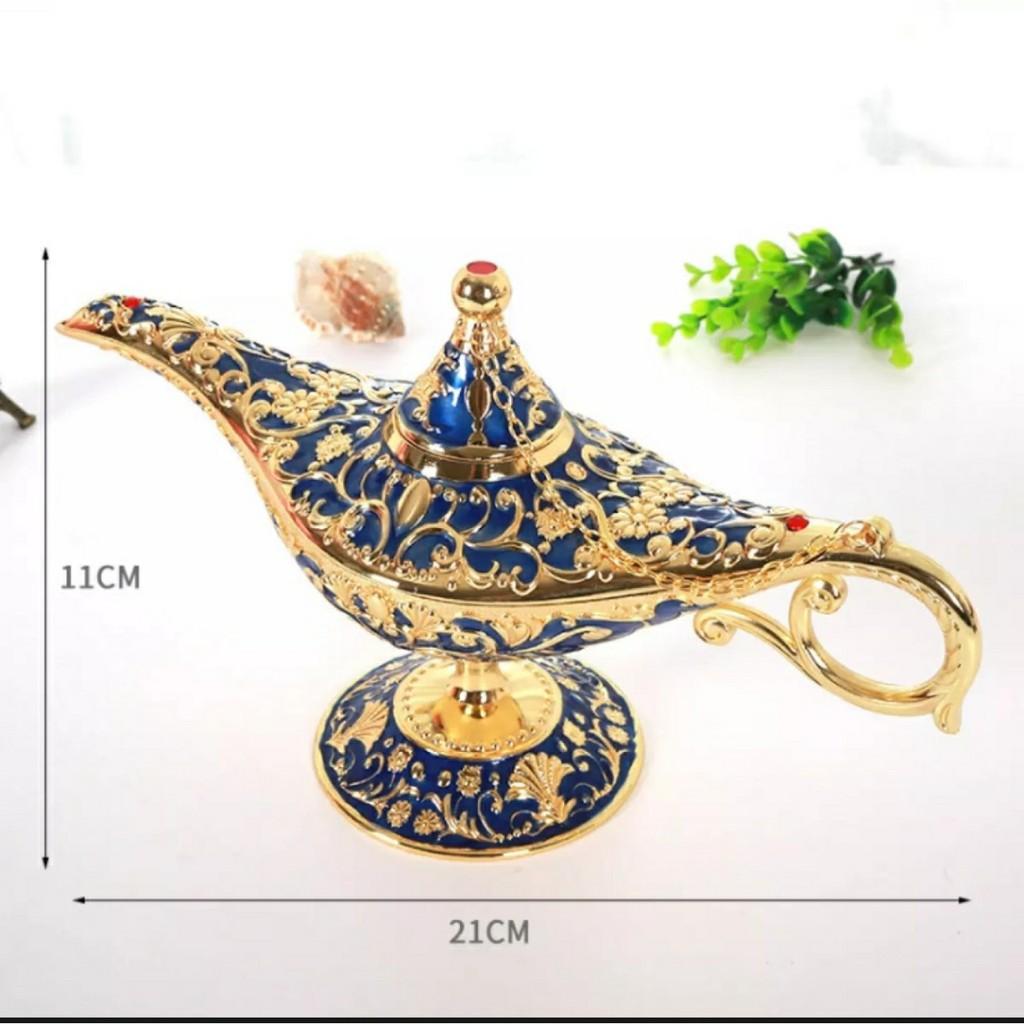 Đèn Ma Thuật Ấm Trà Họa Tiết Hoa Văn Cổ Điển Sang Trọng
