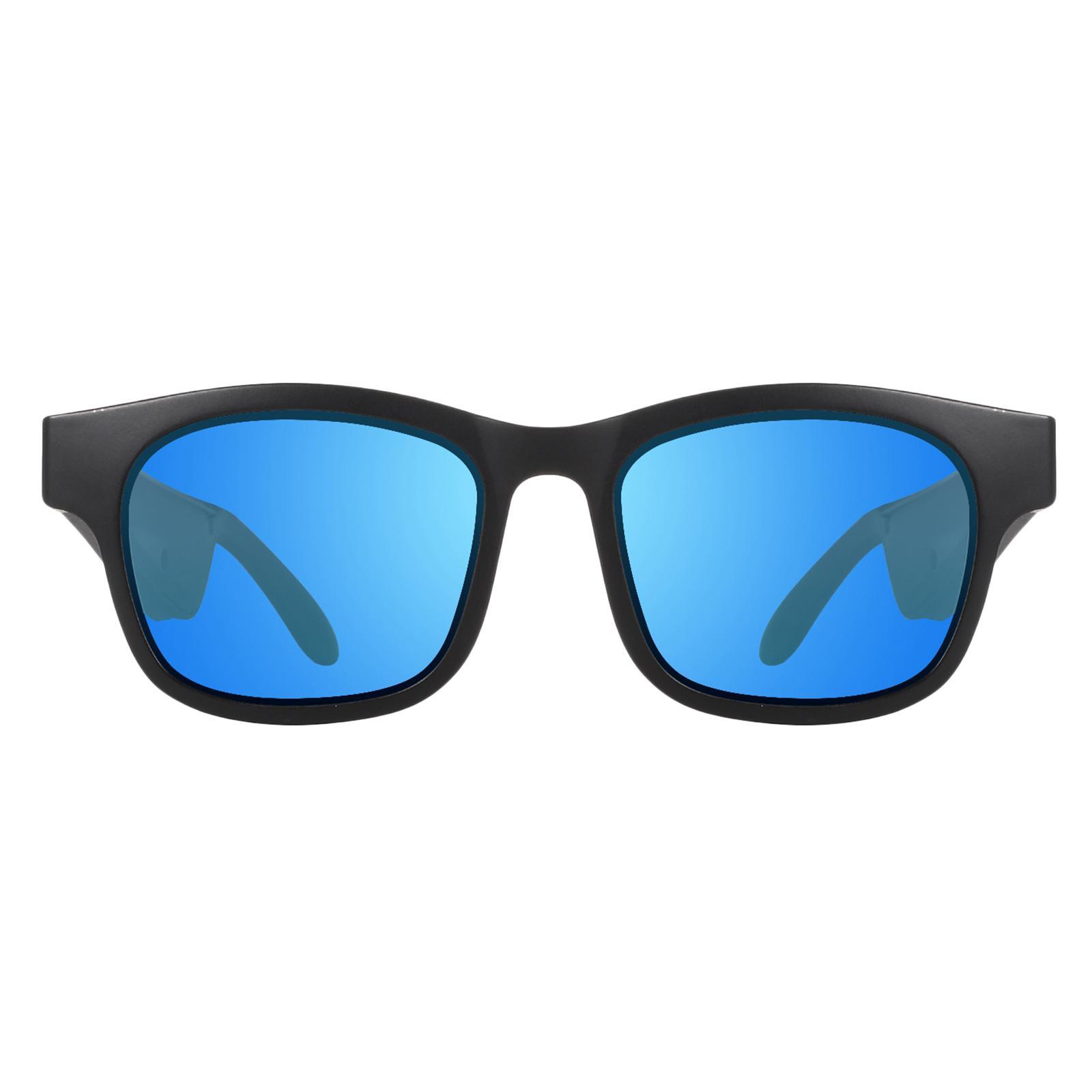 Conduction Glasses Sunglasses Bluetooth Wireless Headset Blue