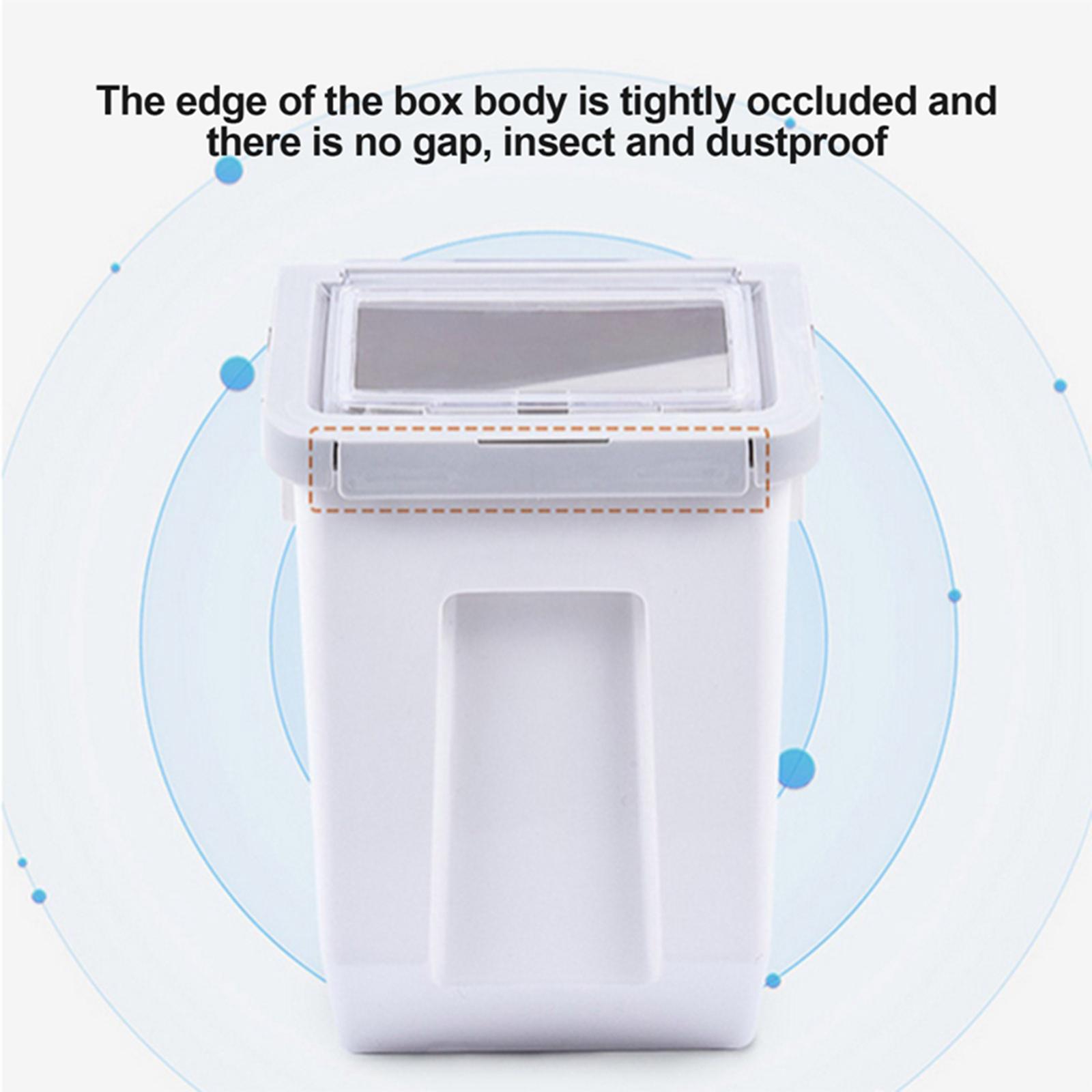 Food Storage Container Cereal Rice Storage with Lid - Gray