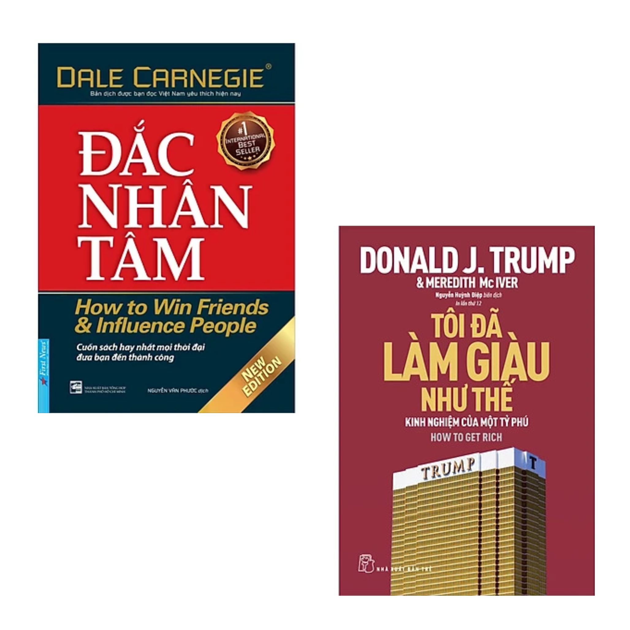 Hình ảnh Combo 2 Cuốn : D.Trump - Tôi Đã Làm Giàu Như Thế + PQ - Đắc Nhân Tâm ( Những Cuốn Sách Tạo Nên Sức Mạnh Quan Trọng Nhất Đối Với Sự Thành Công Của Bạn )