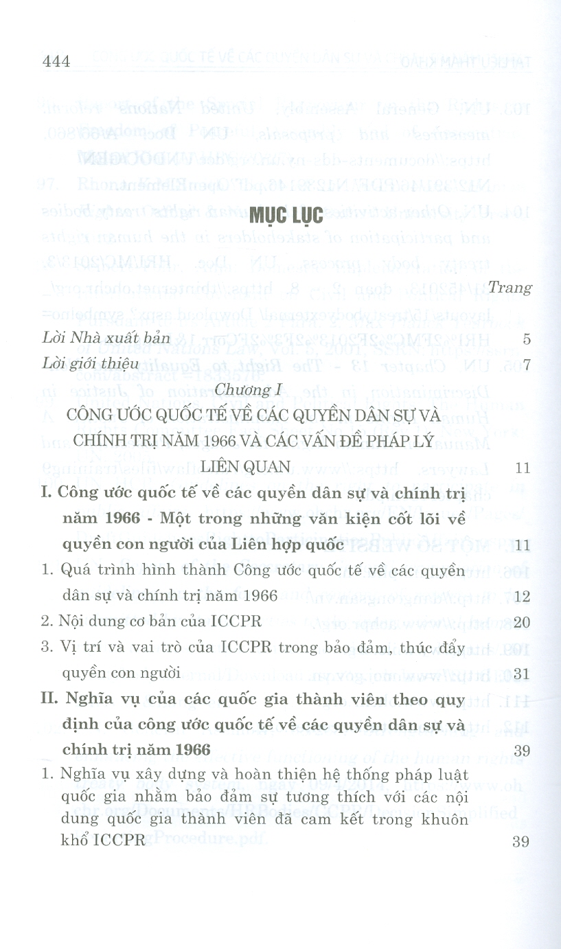 Công ước quốc tế về các quyền dân sự và chính trị năm 1966 và việc thực thi các khuyến nghị của ủy ban nhân quyền tại Việt Nam