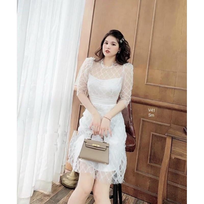 Đầm lưới tay lỡ