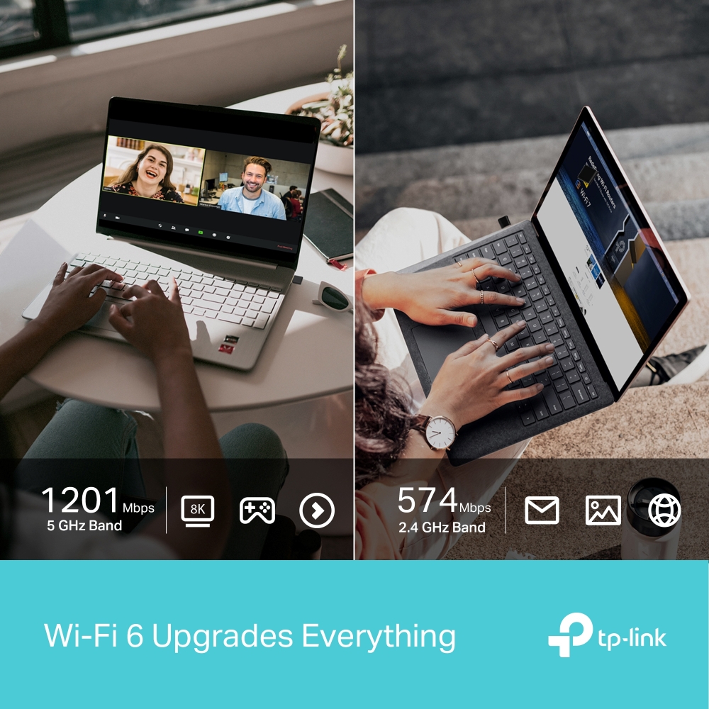 USB thu WIFI TP-Link Archer TX20U Nano | WIFI 6 AX1800 | Băng tần kép 2.4 &amp; 5.0 | Dễ cài đặt | Bảo hành 2 năm | Hàng Chính Hãng