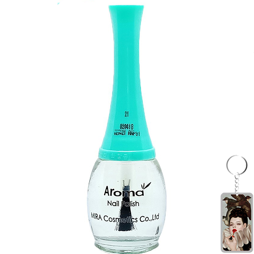 Sơn móng tay Aroma Nail Polish Hàn Quốc 12ml #21 sơn dưỡng tặng kèm móc khóa