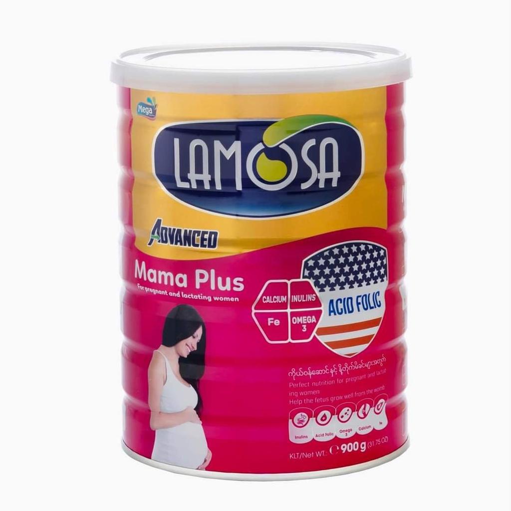 Sữa Bột Lamosa MAMA PLUS lon 900G bổ sung dinh dưỡng cho mẹ bầu