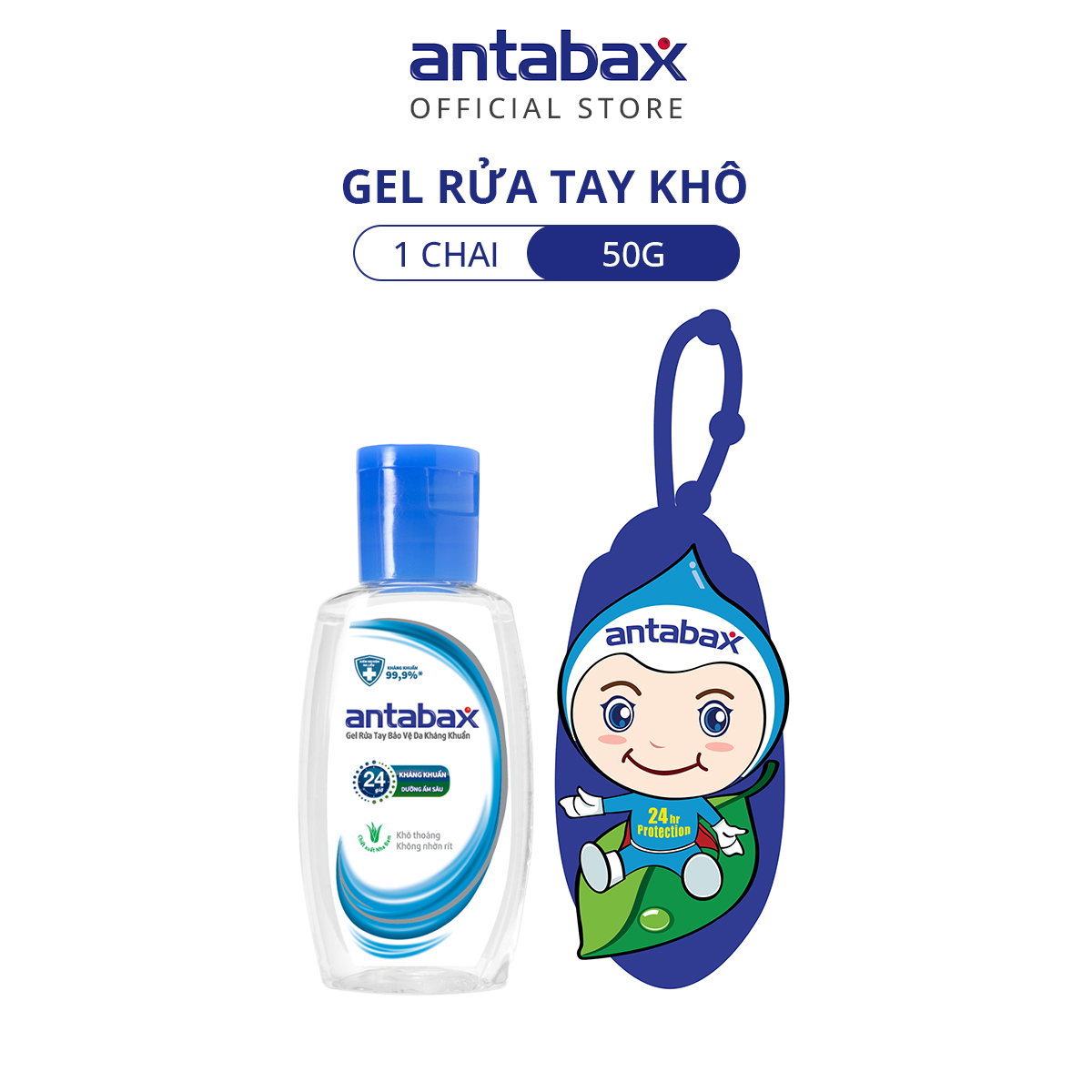 Gel Rửa Tay Bảo vệ Da Kháng Khuẩn Antabax 50ml