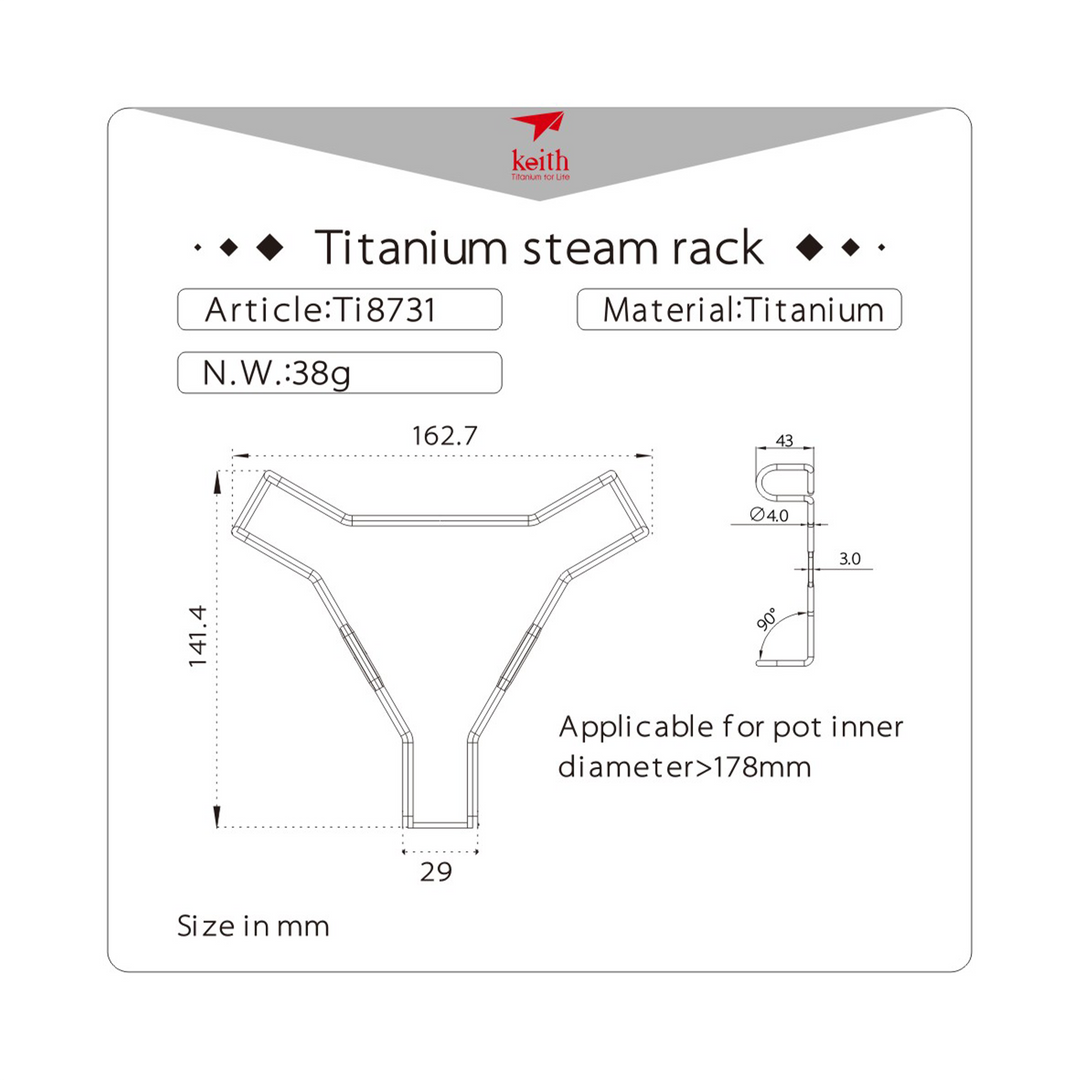 Kiềng hấp đa năng titanium KEITH Ti8731 / Ti8732