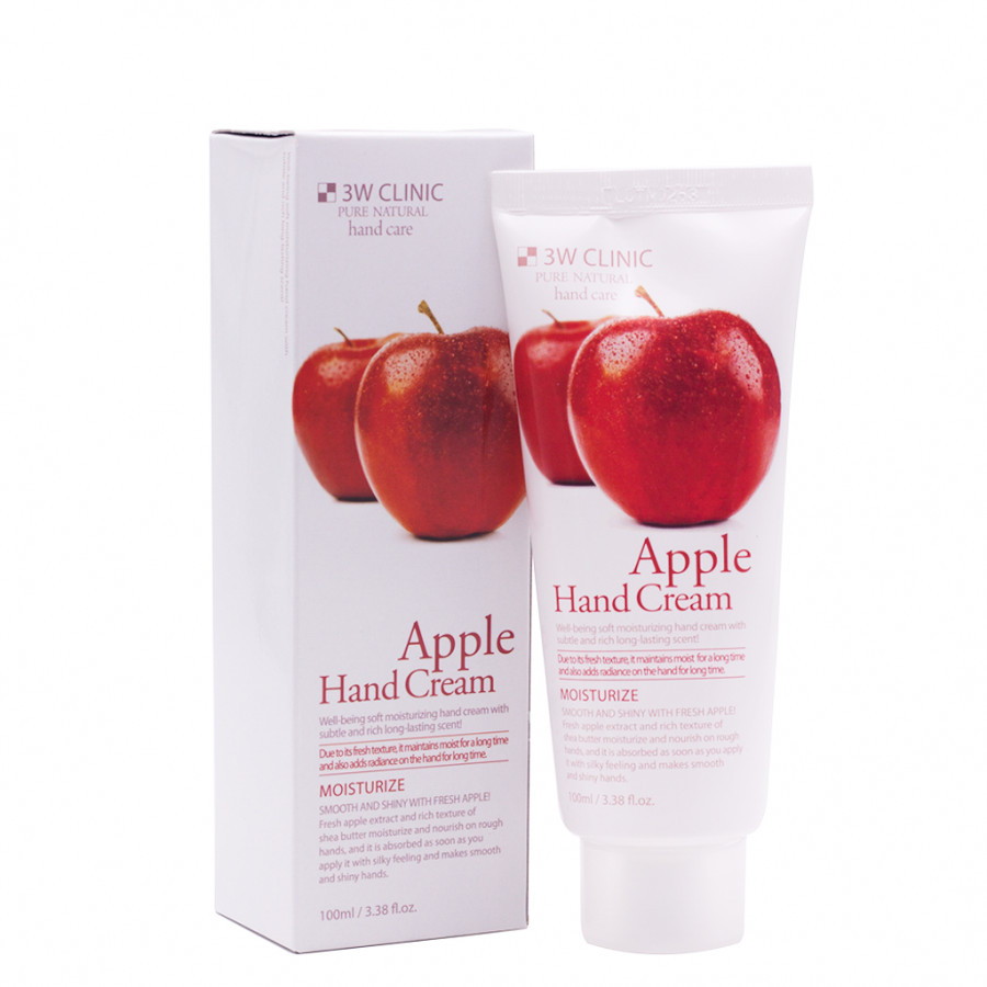 Kem dưỡng da tay chiết xuất Táo Hàn Quốc cao cấp 3W Clinic Apple Hand Cream  – Hàng chính hãng