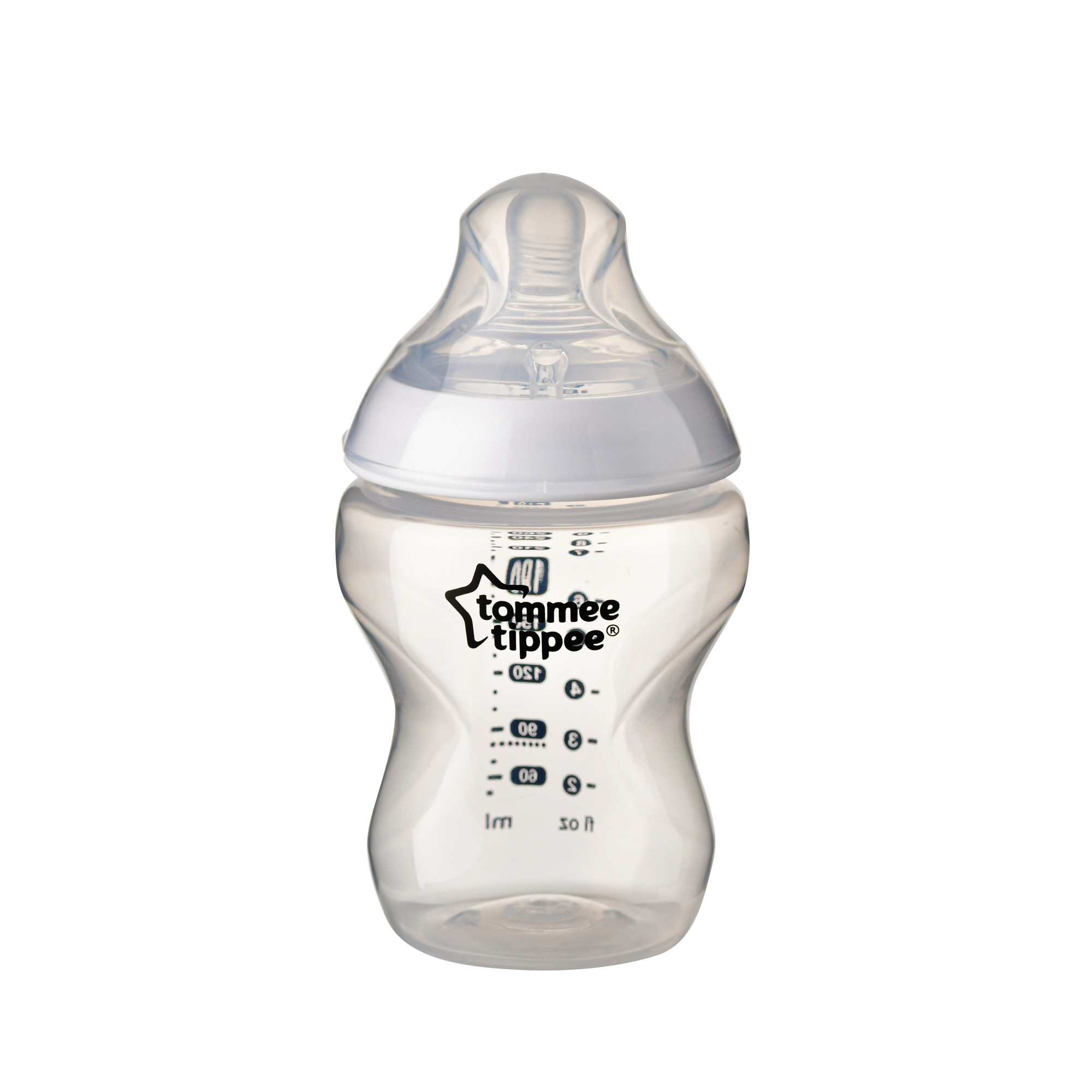 Bình sữa ty siêu mềm tự nhiên Tommee Tippee Closer to Nature 260ml, núm ty đi kèm 3-6 tháng