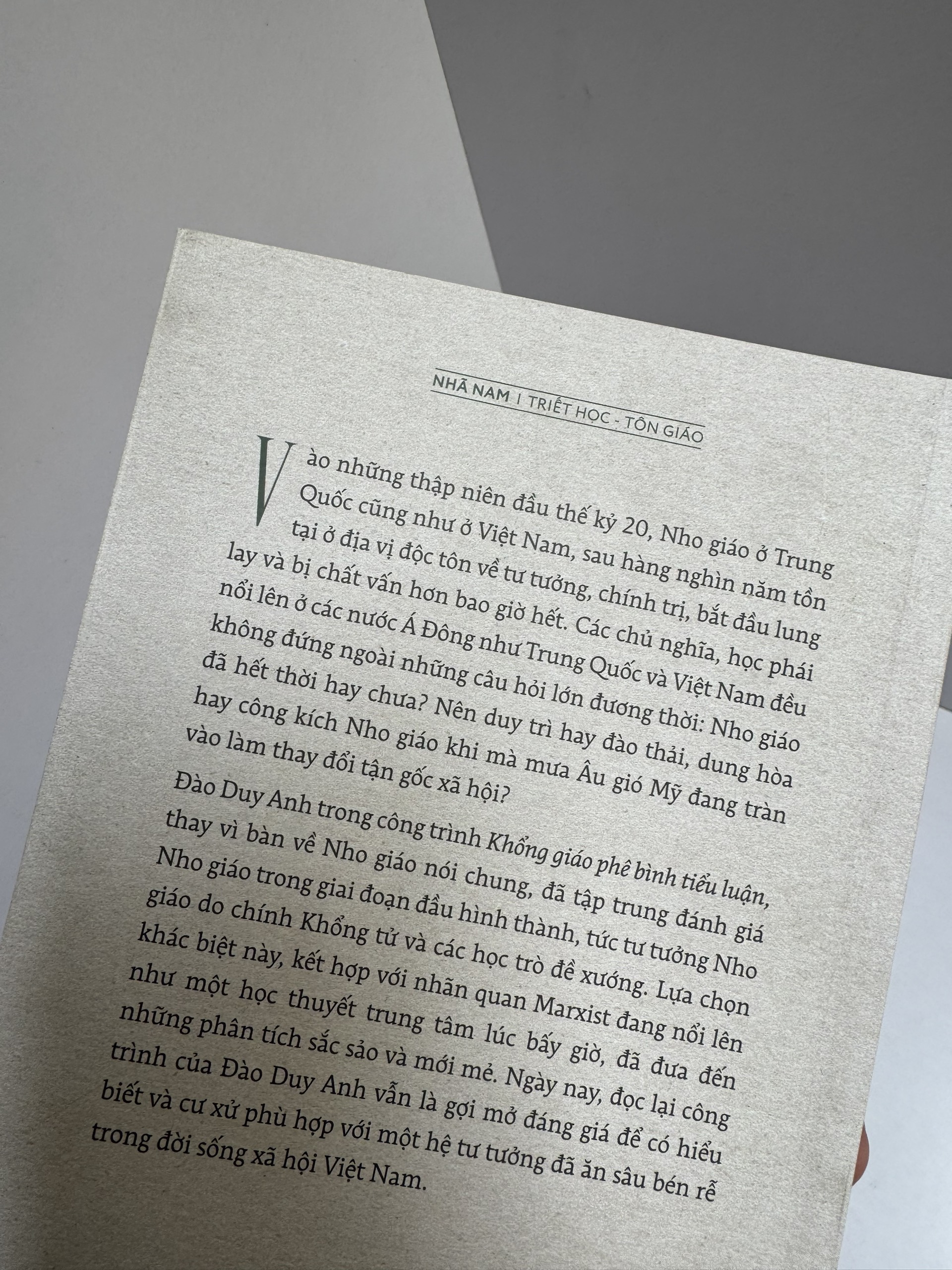 KHỔNG GIÁO PHÊ BÌNH TIỂU LUẬN – Đào Duy Anh - Nhã Nam – NXB Hồng đức