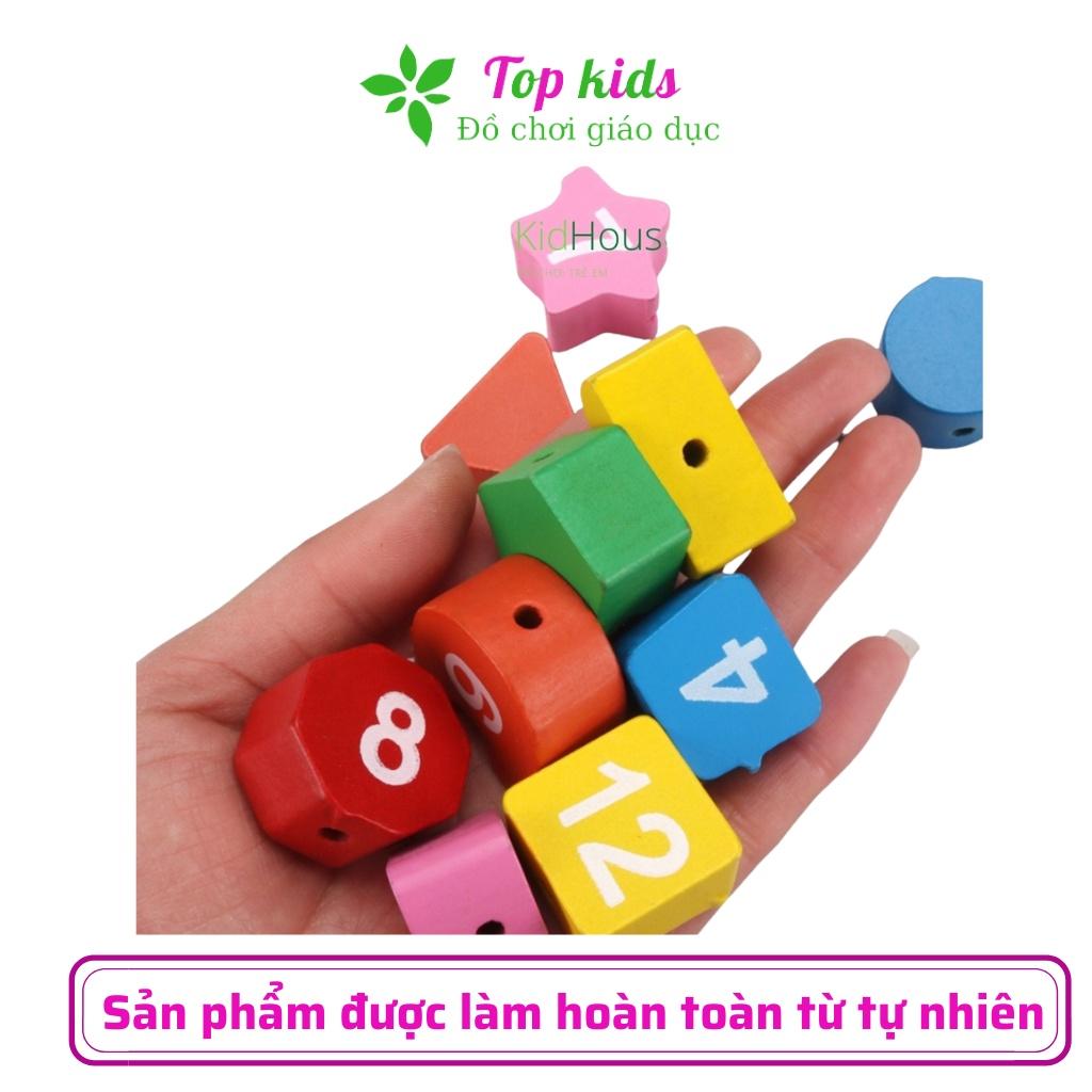 Đồ chơi montessori cho bé đồ chơi gỗ thông minh phát triển trí tuệ đồng hồ hình khối giáo dục sớm